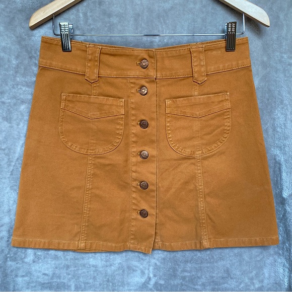 Madewell Mini Skirt, Women’s Size 2, Mustard - Picture 4 of 7